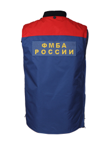Куртка демисезонная ФМБА со съемным жилетом синий/красный