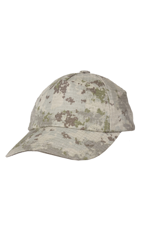 Бейсболка детская смесовая рип-стоп бежевый камуфляж