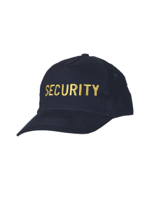 Бейсболка с вышивкой SECURITY х/б синий