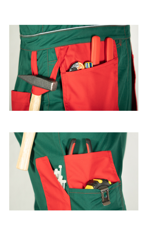 Полукомбинезон мужской смесовая зеленый