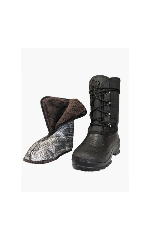 Сапоги зимние дутики подошва ЭВА  верх Оксфорд черные 