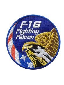 Шеврон F-16 ПТИЦА круглый 9 см синий