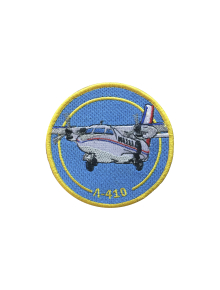 Шеврон Л-410 круглый 9,5 голубой