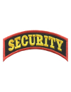 Шеврон дуга SECURITY красный кант кордура  черный