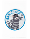 Шеврон ДАМ СОВЕТ! круг 9 см на термопленке СОЮЗМУЛЬТФИЛЬМ 