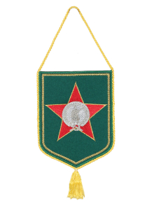 Вымпел вышитый ДЕНЬ ПОБЕДЫ зеленый
